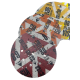 SIA siastyle 125mm 8+1 en multihole keramische schuurschijven met plastic rug om kaal te maken per 50 schijven - PRIMEUR