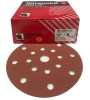 Indasa Rhynogrip RED Line 150mm met ROTEX en ETS 150 compatible 8 + 8 + 1 gaten per 50 schijven